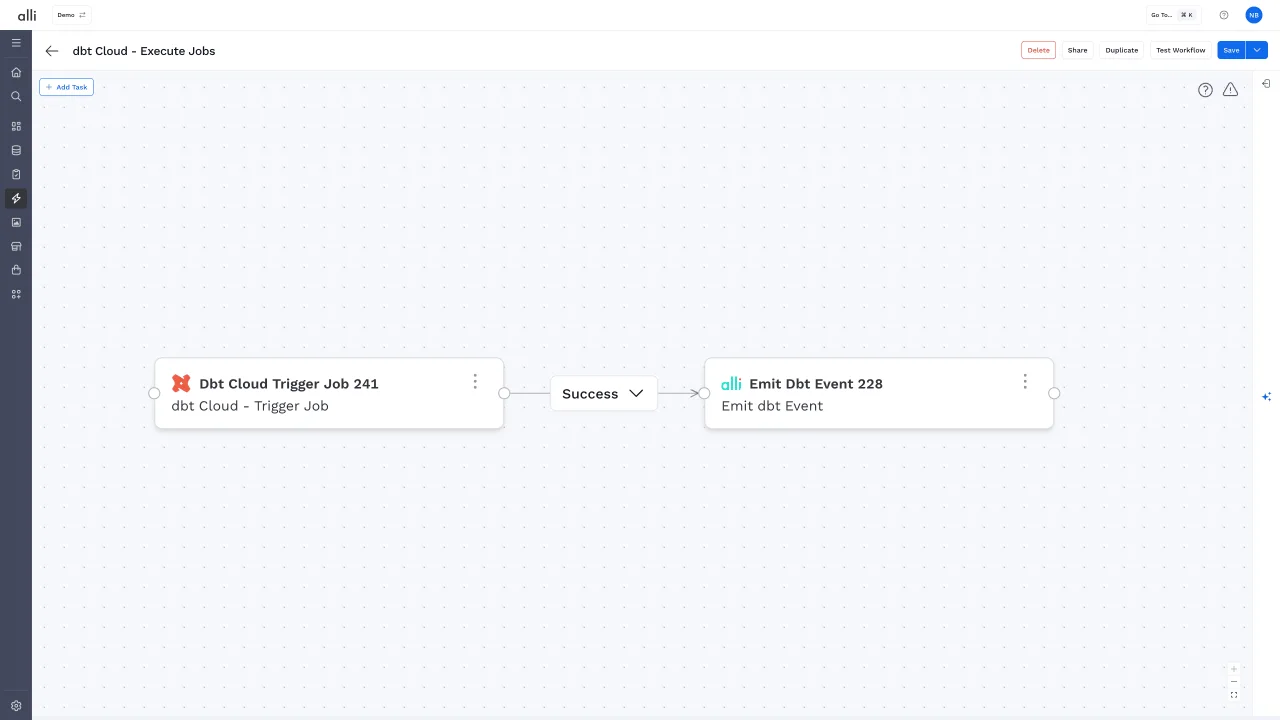 Generative Workflows running an automated workflow