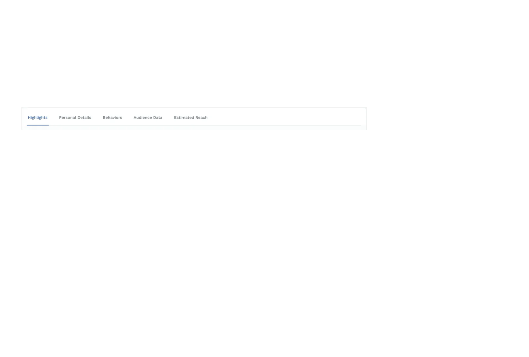 Audience Planner tab row