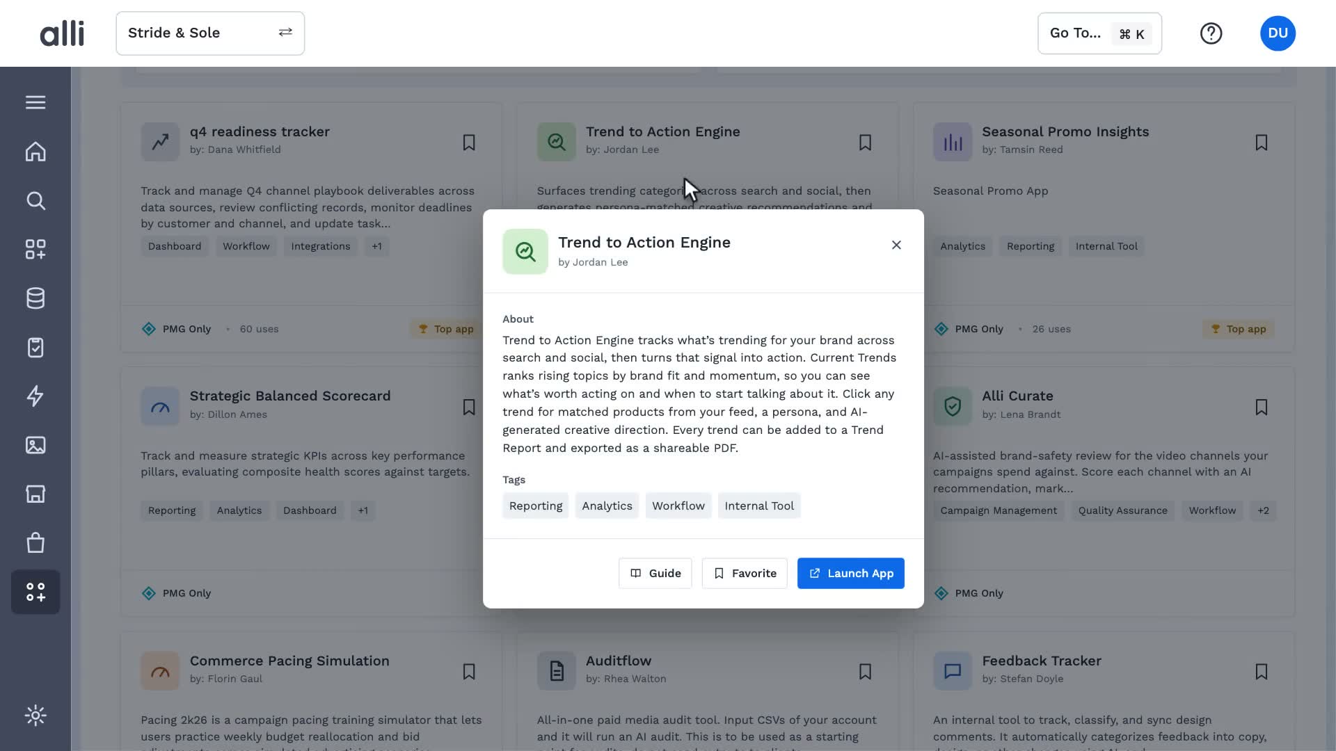 Shared securely in Alli Apps: a frame from the video