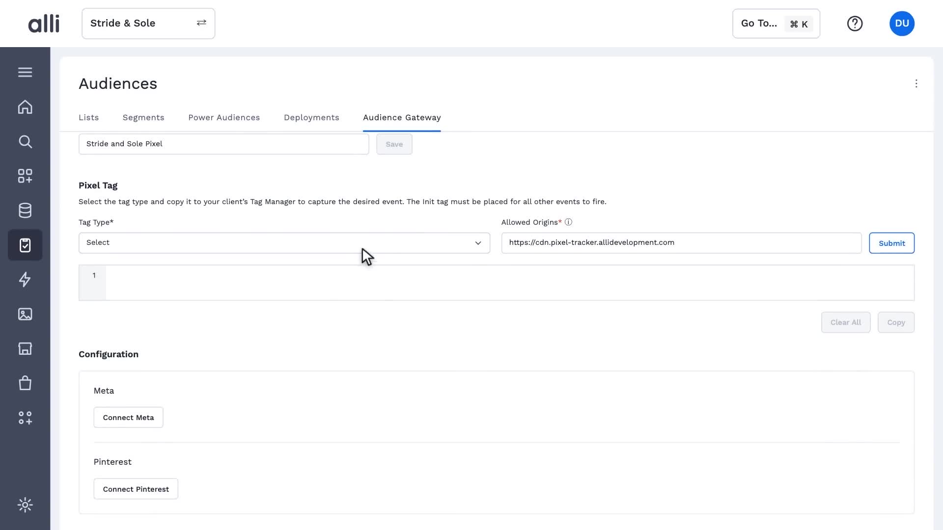 Alli Audience Gateway in action: a frame from the video