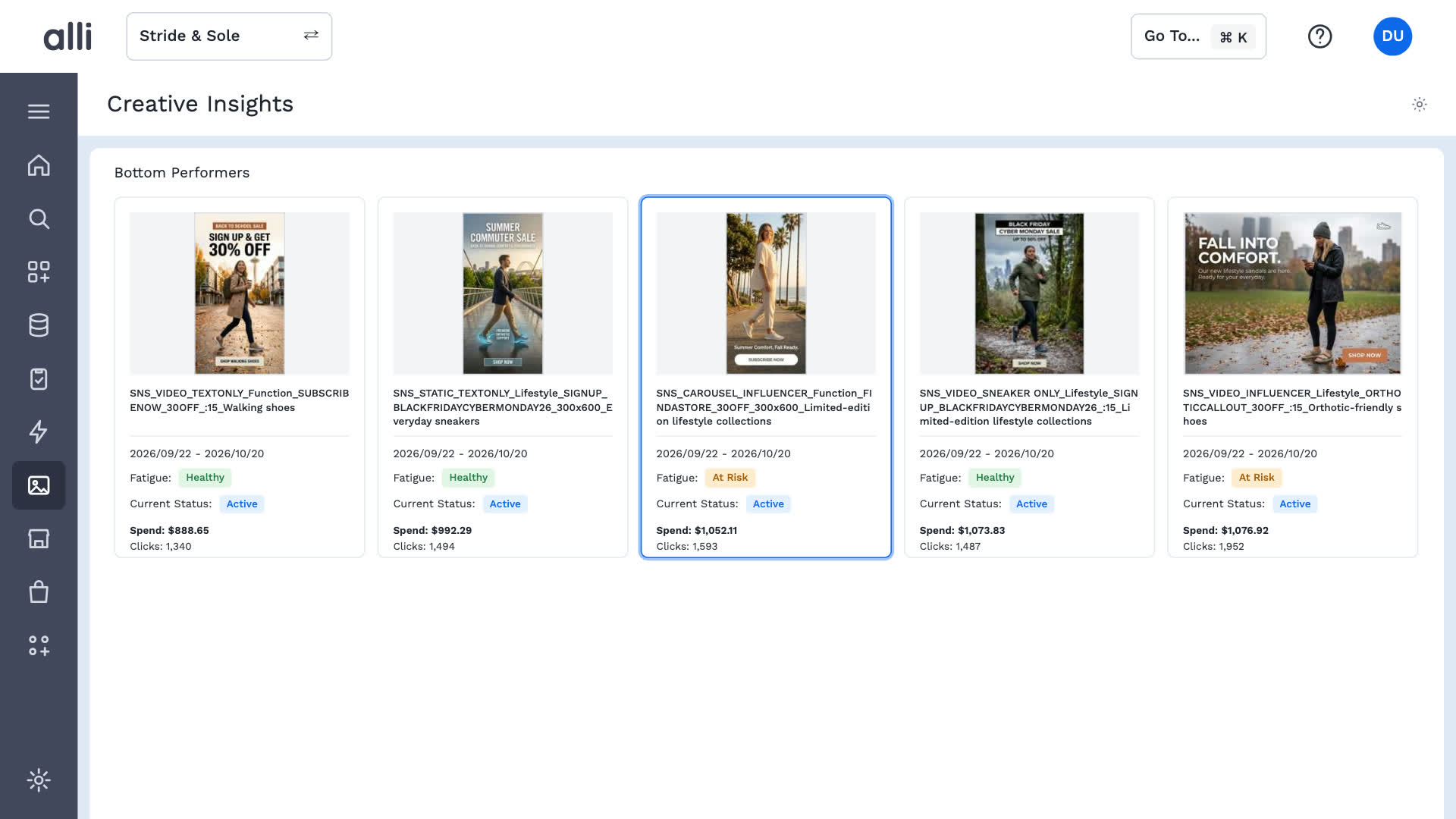 Real-time decoding in Alli Creative Insights: a frame from the video