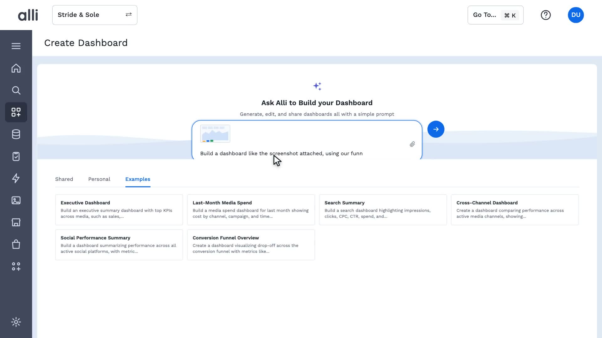 Vision-based discovery in Alli Generative Dashboards: a frame from the video
