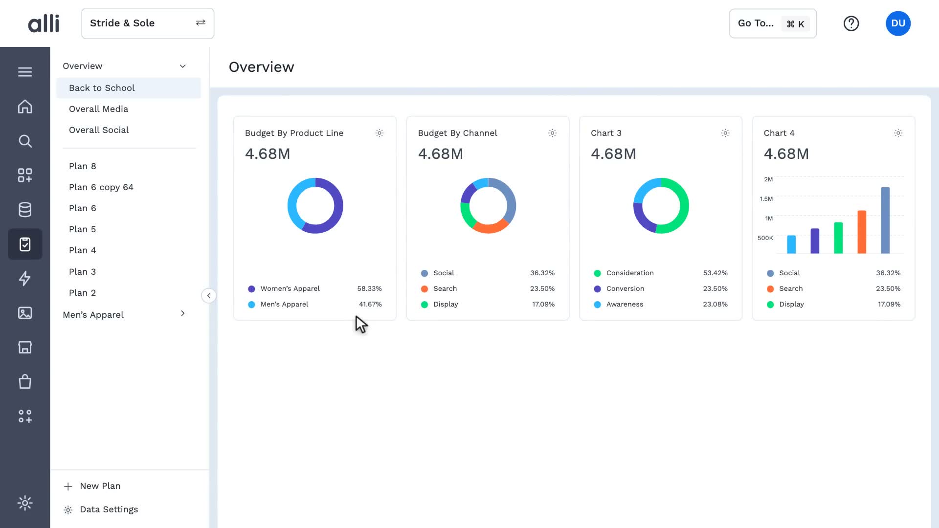 Plan breakdowns in Alli Media Planner: a frame from the video